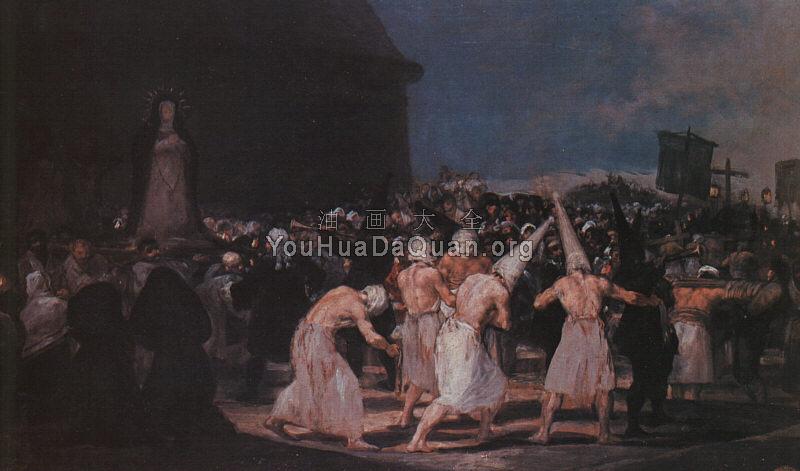 Procession of Flagellants on Good Friday - 弗朗西斯科·德·戈雅